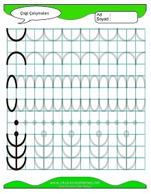 Çizgi Çalışma Sayfaları